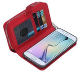 Wallet Case Removable Zipper Card-slot Case for Samsung Galaxy S6 Edge Plus